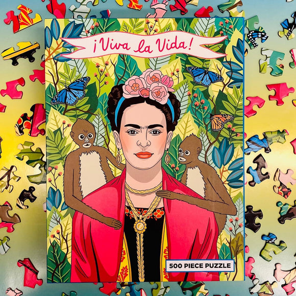 The Found Casse-tête Viva La Vida Frida Puzzle Entouré
