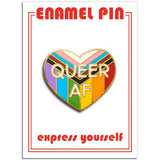 The Found Épinglette Queer AF Pin