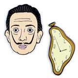 Unemployed Philosopher Guild Dali & Watch Pin