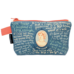 Unemployed Philosophers Guild UPG Pochette Jane Austen Bag Pouch