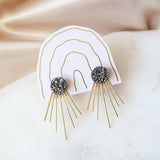 Vintage Glory 22 Julia Stardust Ear Jackets Charcoal