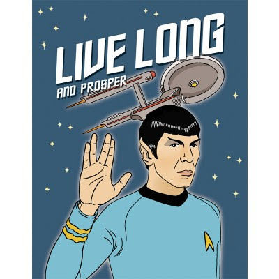 Carte de fête Spock - Live long